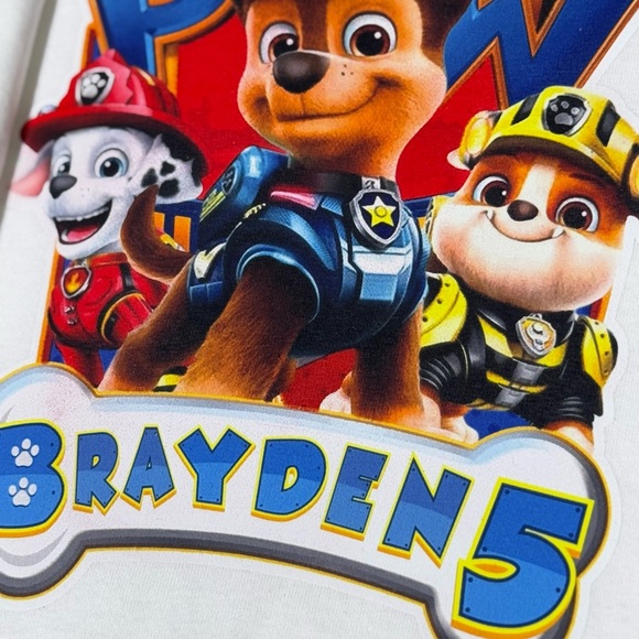 PREVIEW CUSTOMIZED PAW PATROL LONG SLEEVE SHIRT - Picture 4 of 10